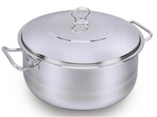 Korkmaz Classic Stainless Steel Covered Stockpot, 8.75Qt