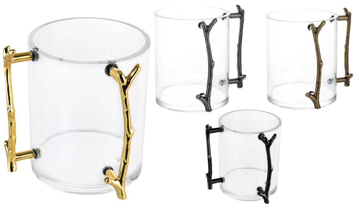 Waterdale Lucite Washing Cup MetaLucite Twig - Assorted Colors