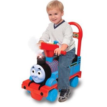 Kiddieland Thomas the Train Foot- To-Floor Ride-On with Steam