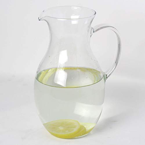 Simax Glassware 1.5 Quart  Classic Clear Glass Pitcher For Cold Beverages, Dishwasher Safe