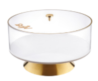 Waterdale Lucite Raised Metalucite Matzah Box - Assorted Colors