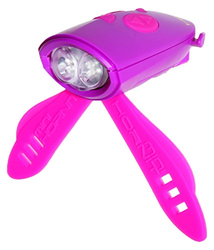 Mini Hornit Bicycle Bike & Scooter Horn and Light, Pink/Purple - Requires 2 AAA batteries - included