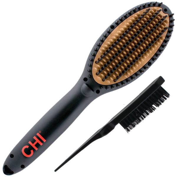 CHI Tourmaline Ceramic Hot Styling Brush – Matte Black