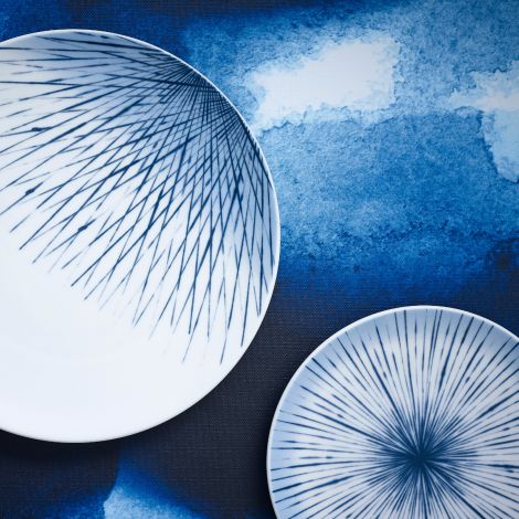 Noritake Hanabi 12-Piece Fine Porcelain Dinnerware Set, Service for 4