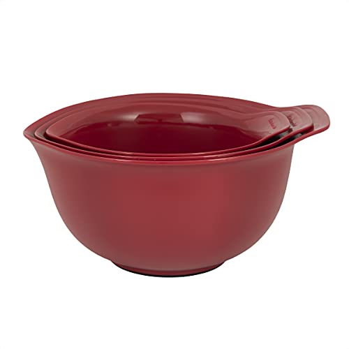 KitchenAid Gadgets Anniv Mixing Bowl Set of 3 in Red