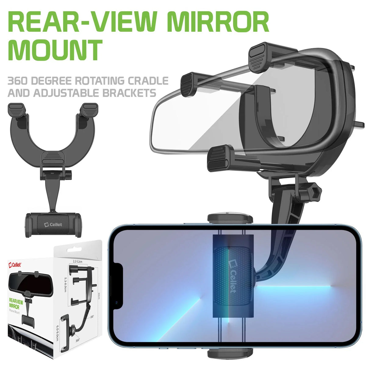 Cellet Rear-View Mirror Mount