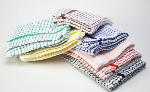 European Art Poli-Check Dish Towel - Assorted Colors
