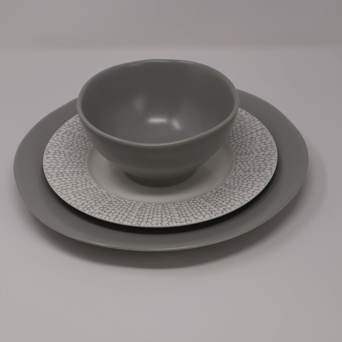 Fortessa Heirloom 12 Piece Dinnerware Set, Service for 4 - Smoke/Amanda