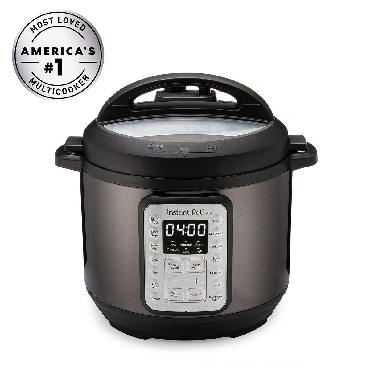 Instant Pot Viva 6Qt 9-in-1 Multi-Cooker, Black Stainless Steel