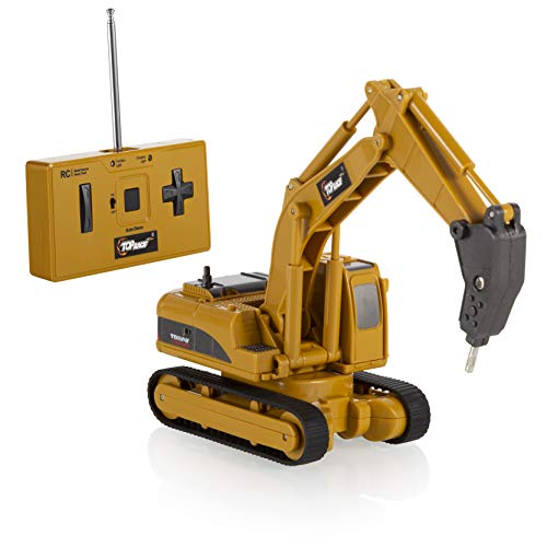 Top Race 4 Channel Mini Remote Control Drill Excavator 1:64 Scale