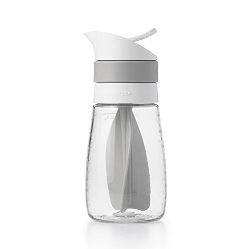 OXO Good Grips Twist & Pour Salad Dressing Mixer, Gray, 14Oz