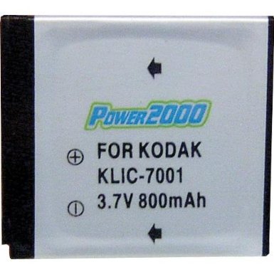 Power-2000 Replacement Battery for Kodak KLIC- 7001 BATTCAM