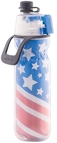O2COOL Mist 'N Sip 20oz Insulated Misting Water Bottle With No Leak Pull Top Spout - Assorted Colors