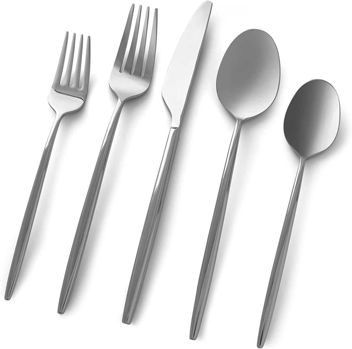 Cambridge Collection Gaze Mirror 20 Piece Flatware Set for 4, Stainless Steel
