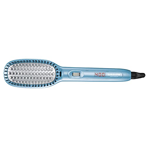 BaBylissPRO Nano Titanium Ionic Thermal Paddle Brush, Straighten Without Losing Volume