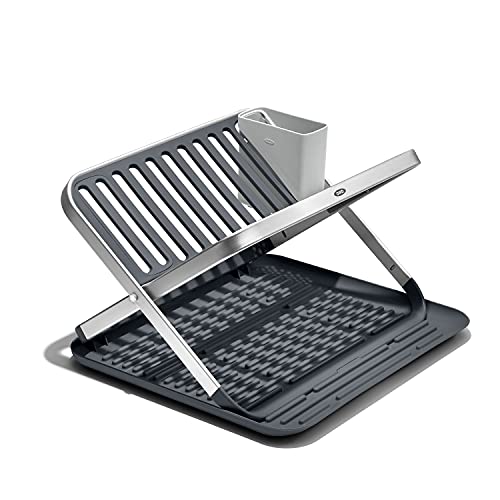 OXO Good Grips Aluminum Fold Flat Dish Drying Rack