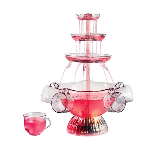 Nostalgia Lighted Party Fountain, 3 Tier- Holds up to 1 Gallon