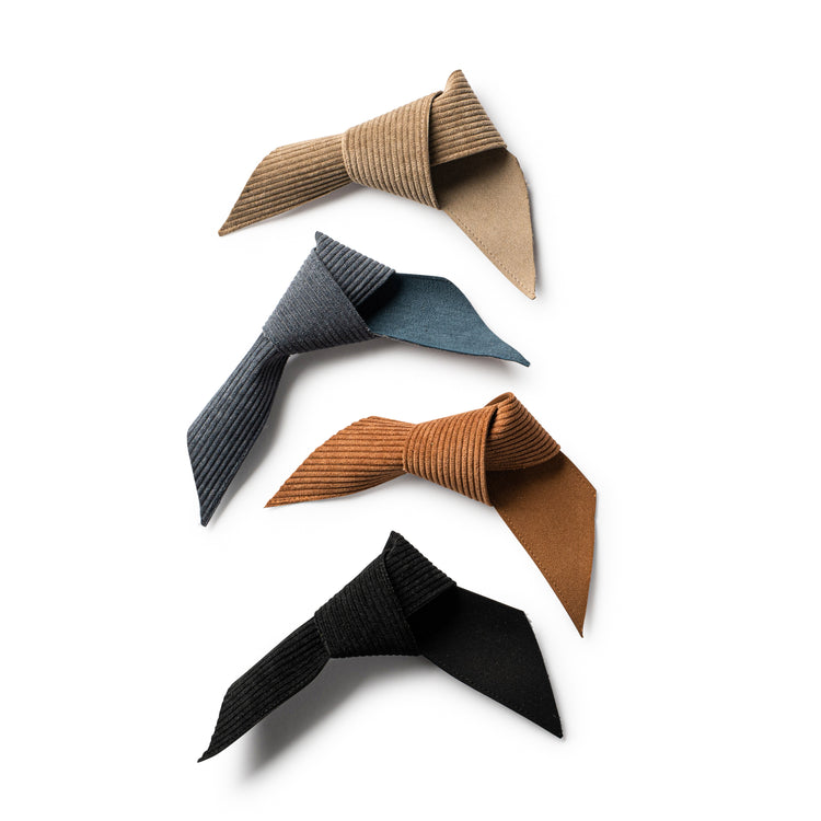 Parfetty Reversible Corduroy Collection Napkin Twists, Set Of 4 - Assorted Colors