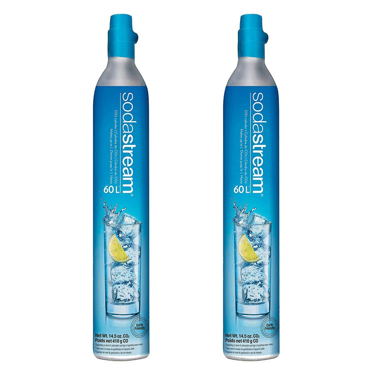 Sodastream 60L Co2 Carbonator Canister, 14.5oz, Set of 2