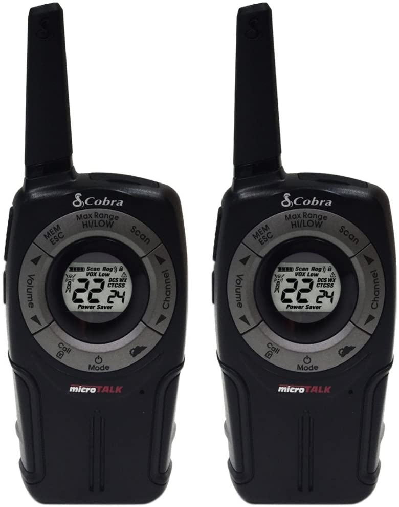 Cobra - PR562BLT Walkie Talkies Pro Series 28 Mile Bluetooth Rechargeable Two Way Radios