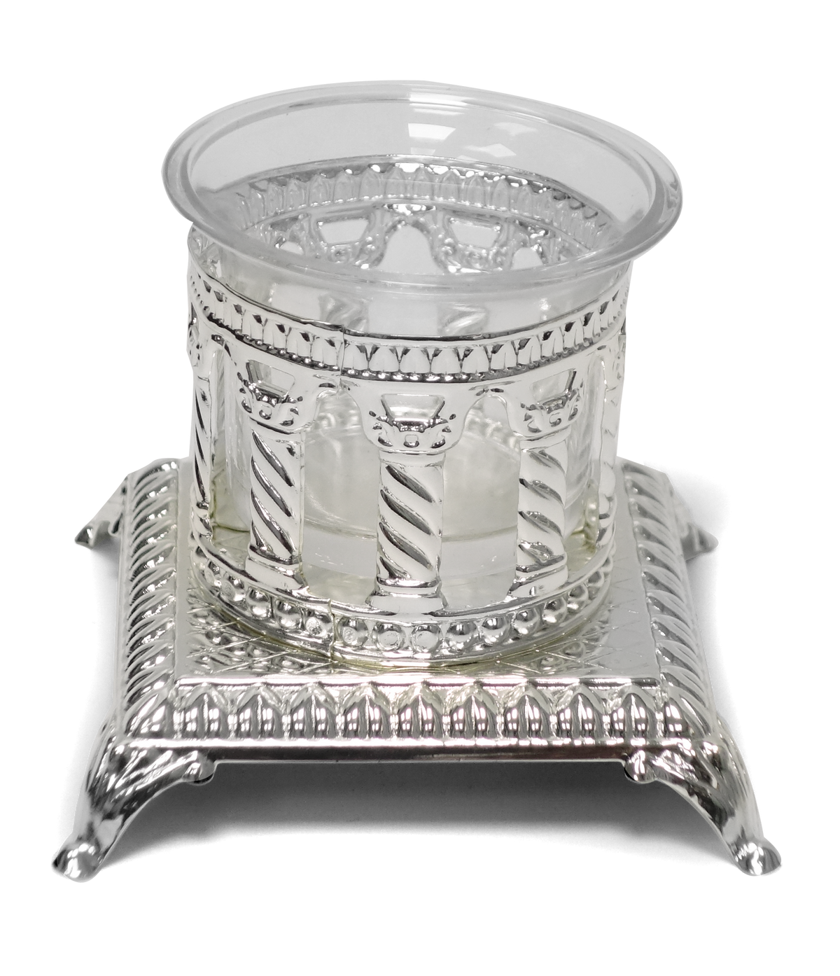 A&M Salt Holder Royal Palace Design Silver Plated Single