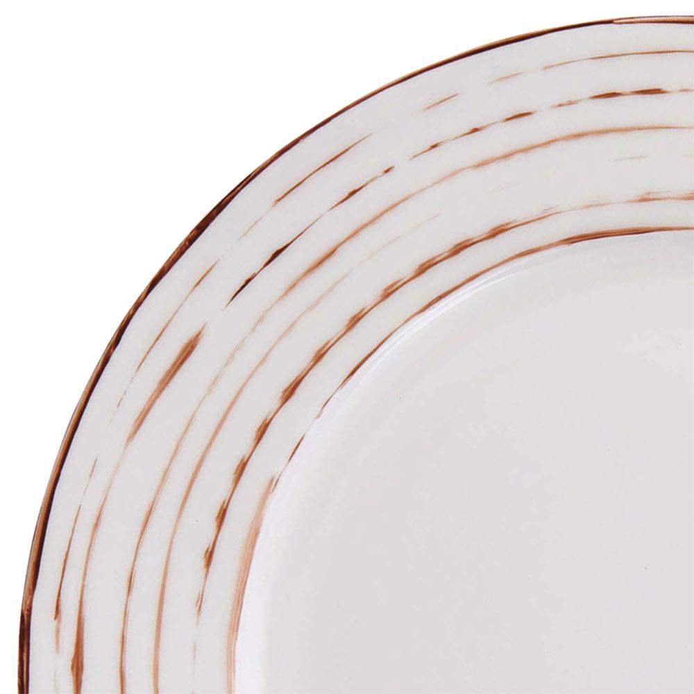 Mikasa Delray Antiqued 16-Piece Bone China Dinnerware Set, White