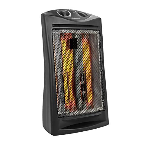 Comfort Zone Infrared Radiant Tower Heater, Black