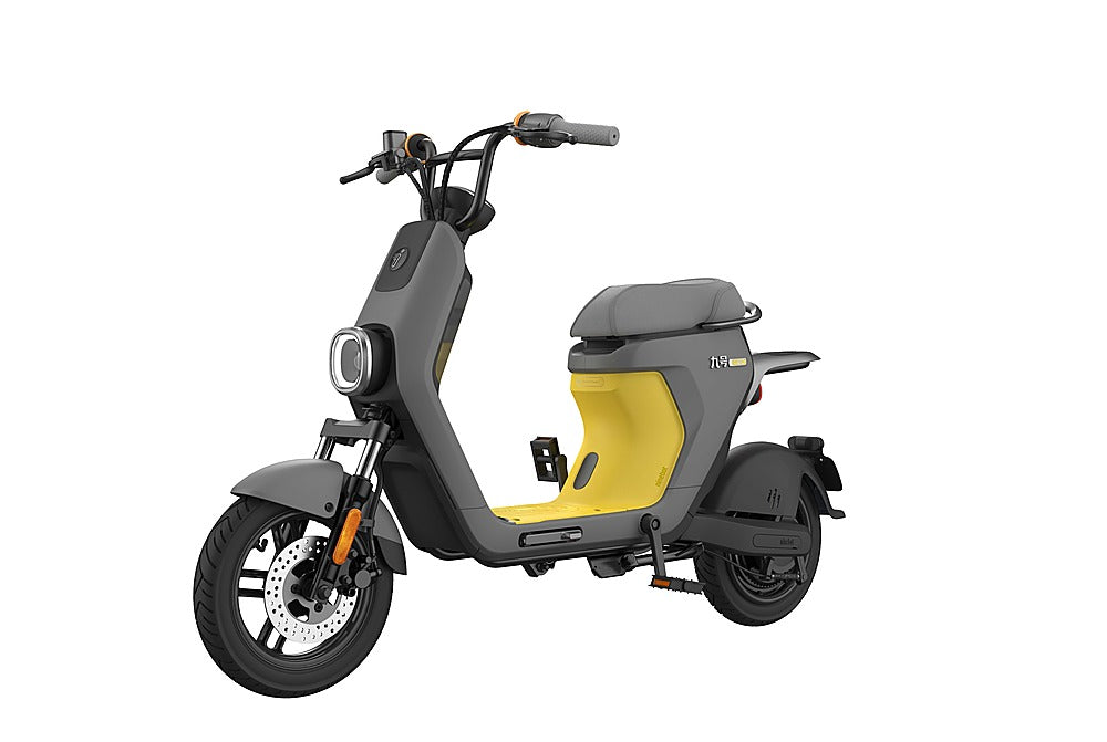 Segway e-Moped C80 Electric Scooter Bike, 20MPH, 52 Mile Range, NFC Key Lock, Gray and Yellow
