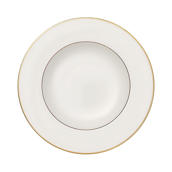 Villeroy & Boch Premium Bone Porcelain Anmut Gold Rim Soup Bowl, 9.5"
