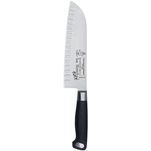 Messermeister 7-Inch Moritz Elite Kullenschliff High Carbon Forged Stainless Steel Granton Santoku Knife