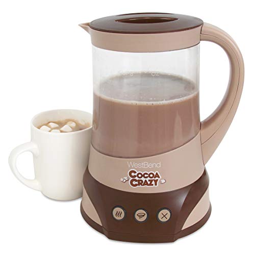 West Bend CL50032 Crazy Hot Drink Maker for Instant Cocoa Coffee and Tea with Perfect Temperature Feature, 32-Ounce, Brown