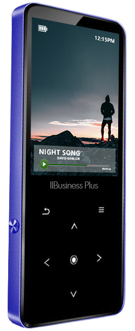 Samvix IBusiness PLUS 2.0 16GB MP3 Player - Blue (Type C Charger) MSD Slot, Built in Speaker