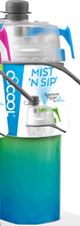 O2COOL HMCDP07 20 Oz ArcticSqueeze Insulated Mist 'N Sip Squeeze Water Bottle, Turquoise