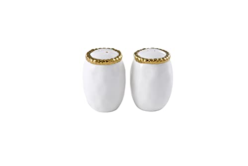 Pampa Bay Salerno Porcelain Salt & Pepper Shakers White - Assorted Colors