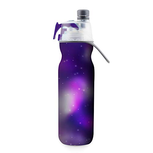 O2COOL Mist 'N Sip 20oz Insulated Misting Water Bottle With No Leak Pull Top Spout - Assorted Colors