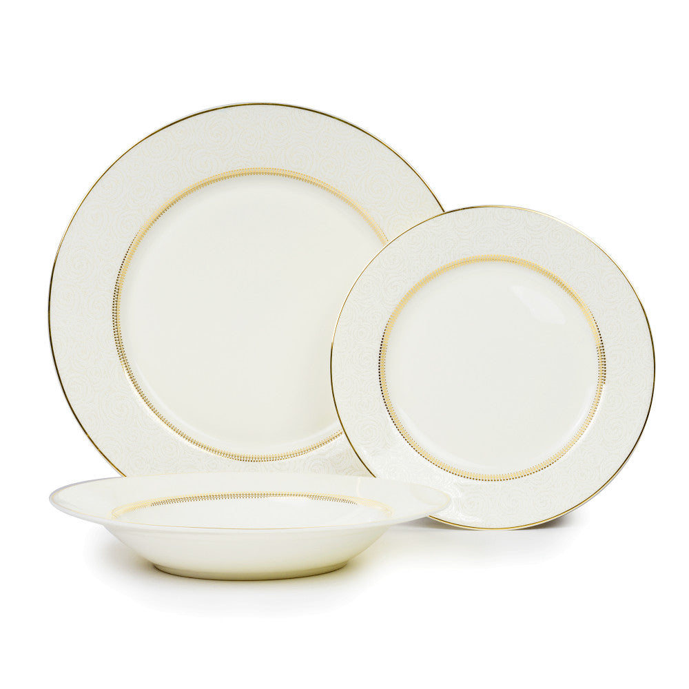Brilliant Aida 30 Piece Bone China Dinnerware Set