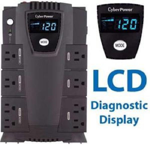 CyberPower Intelligent LCD CP825LCD 825 VA Desktop UPS