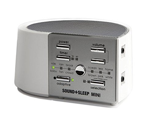 Adaptive Sound Technologies - Sound+Sleep Mini, Sleep Therapy System Machine, White/Silver