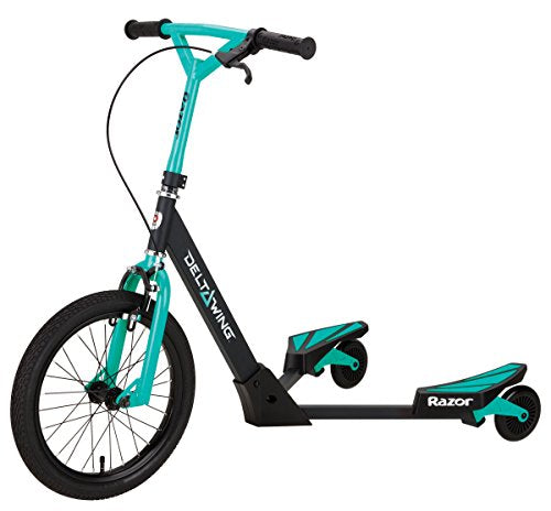 Razor DeltaWing Scooter, Teal - Ages 6+, Up to 143lbs