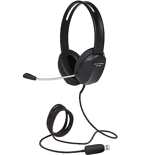 Cyber Acoustics Stereo USB Headset Noise Canceling Microphone