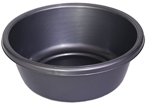 YBM HOME Round Plastic Wash Basin (1148 11.25", Gray)