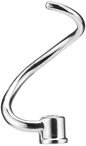 KitchenAid Stainless Steel Dough Hook Attachment for 7 and 8 Qt. Commercial Stand Mixers