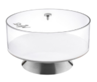 Waterdale Lucite Raised Metalucite Matzah Box - Assorted Colors