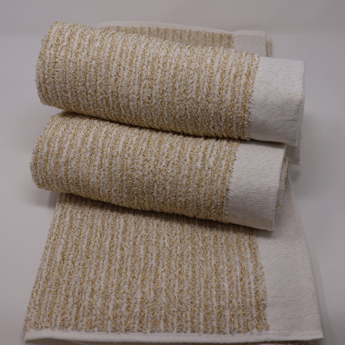 European Art Gild Gold Black Hand Towel 19x30