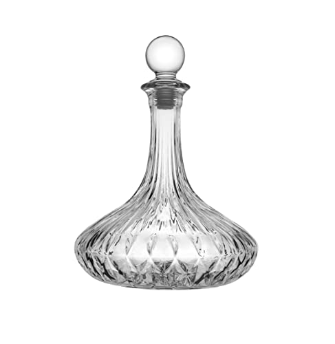 Godinger Barware Crystal Captain's Liquor Decanter