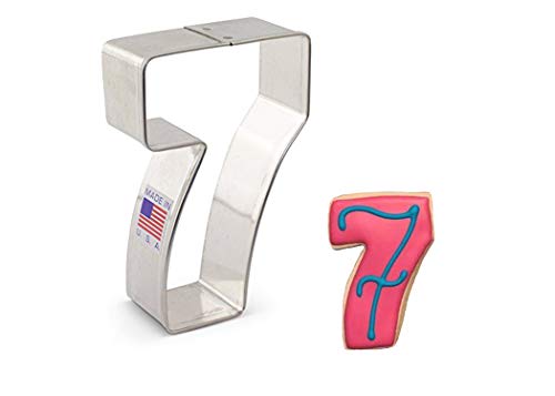 Ann Clark Cookie Cutters Number Seven/ #7 Cookie Cutter, 3.25"