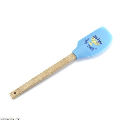 The Kosher Cook Happy Chanukah Silicon Spatula, Blue