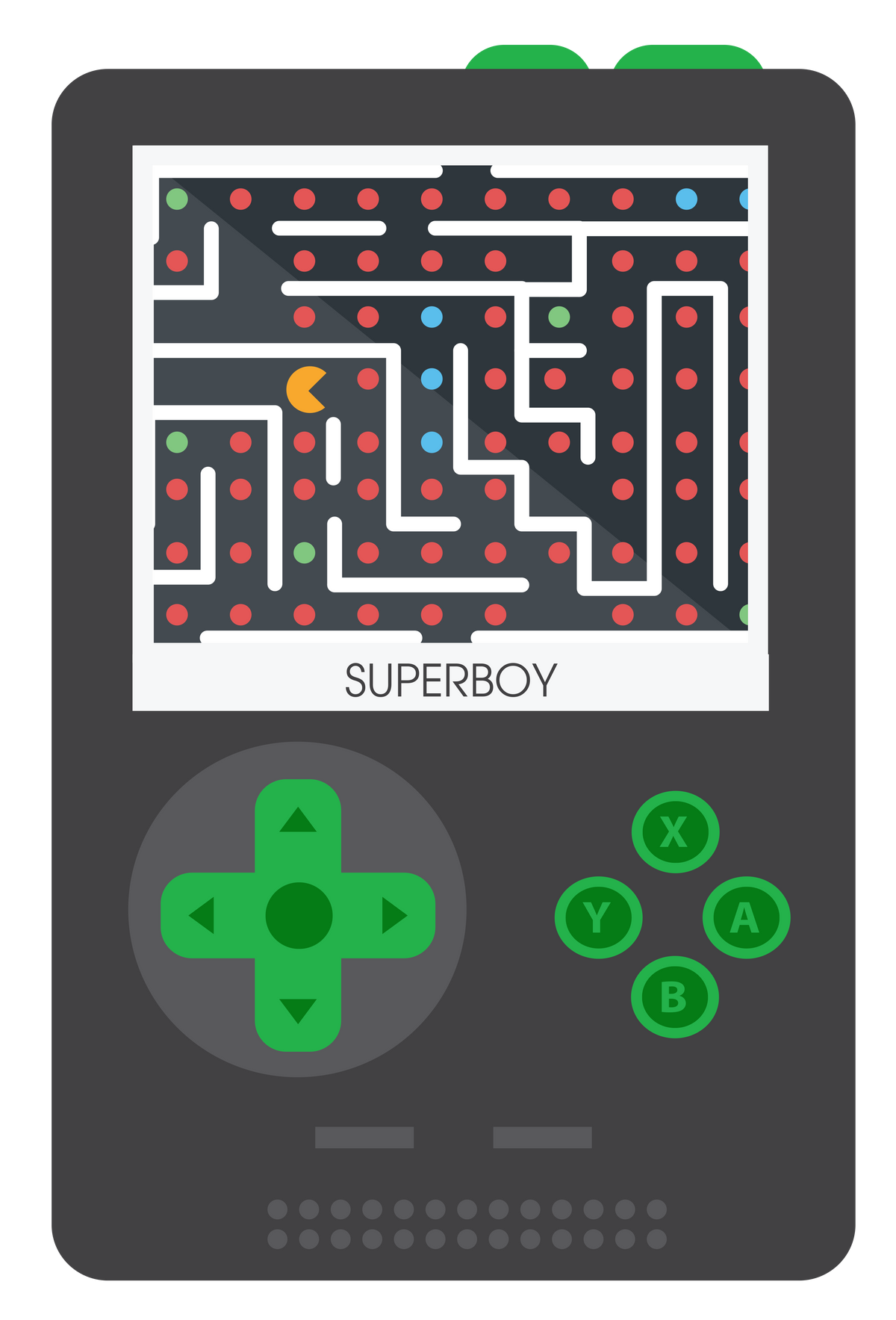 Samvix Superboy Kosher Game Console - 300+ Games Including Mario, Black