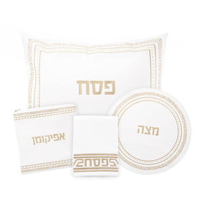 Waterdale PU Leather Pesach Set, Embroidered Crystal Stone, Assorted Colors