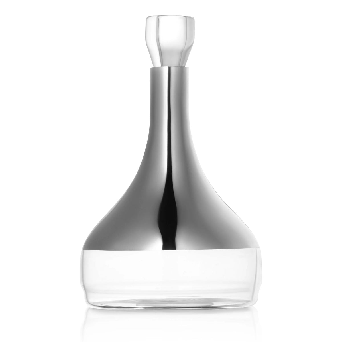 Waterdale Wine Decanter 3 Contemporary, Silver 50oz